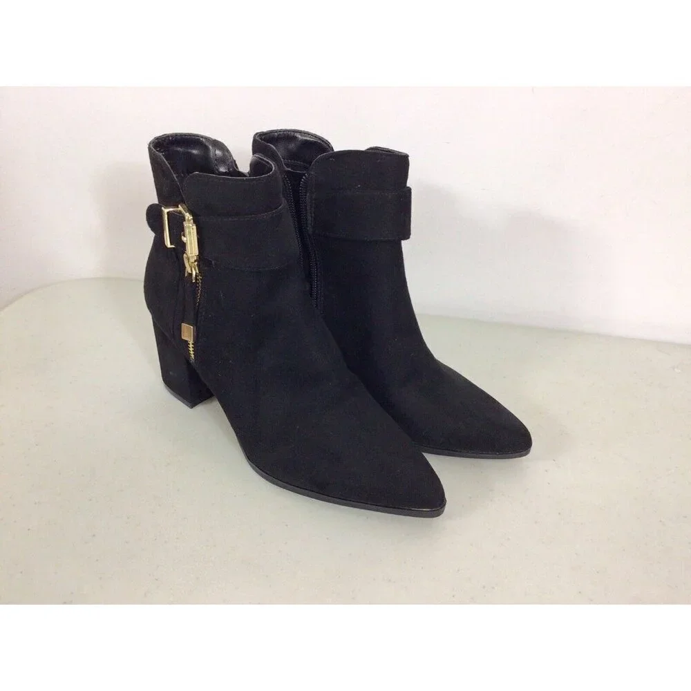 Unisa Black Ankle Boots Womens 7 - Picture 4 of 11